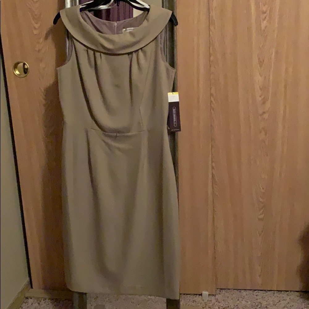 NWT Karin Stevens boat collar dress.